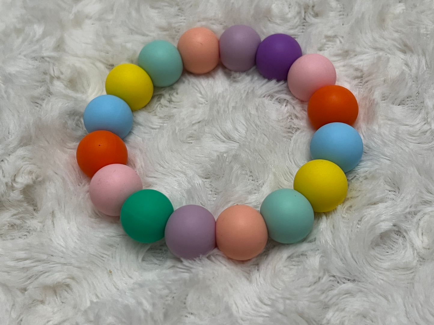 Teether Bracelet silicon multicolor