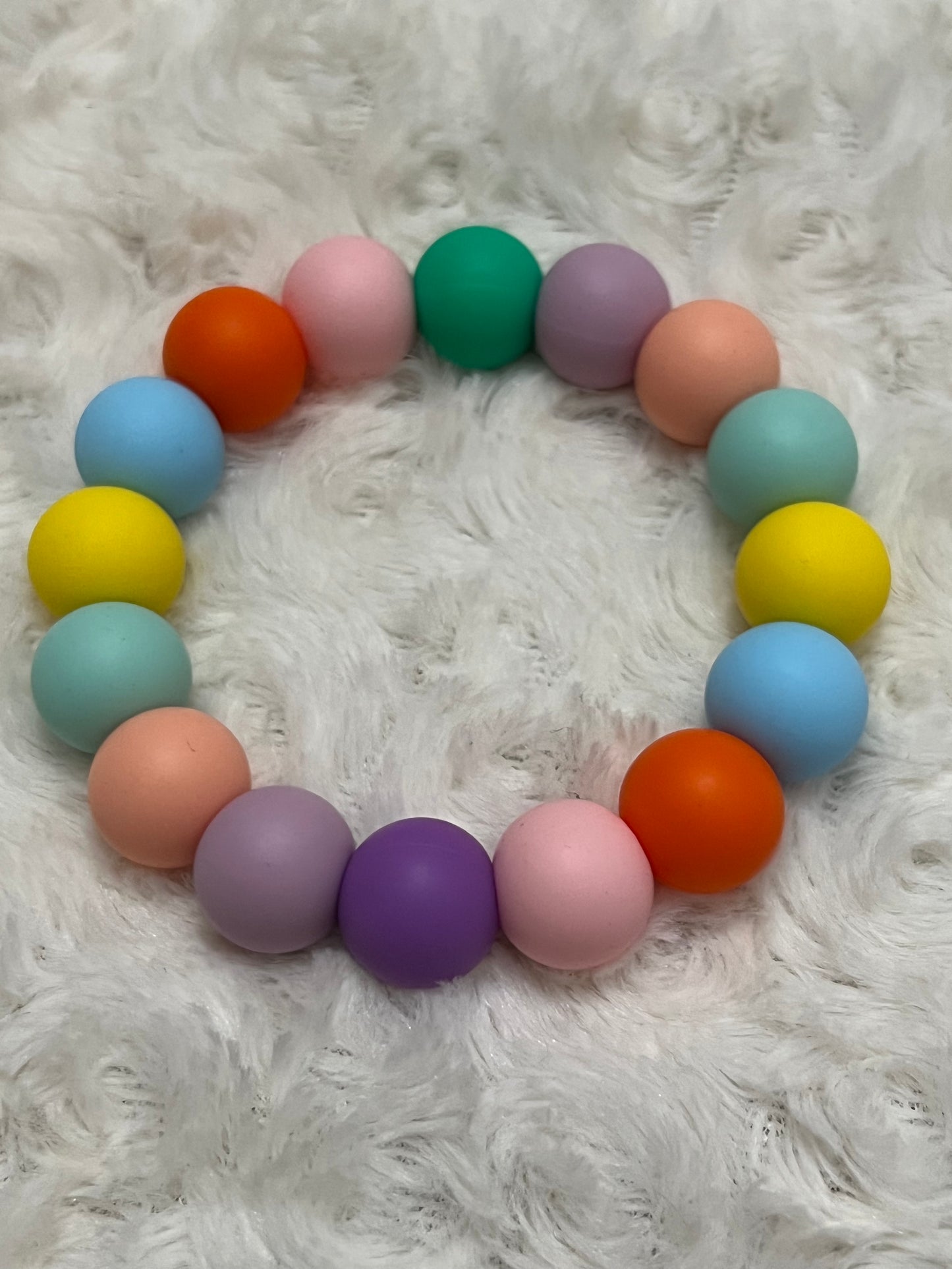 Teether Bracelet silicon multicolor